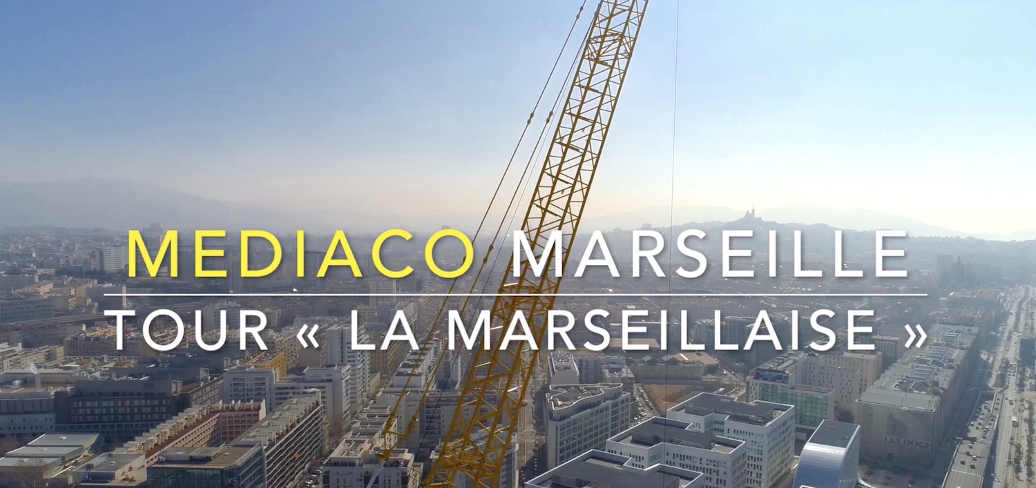 Vidéo Exclusif JDL Groupe, découvrez le chantier Mediaco, du démontage de la grue à tour Liebherr de la tour « La Marseillaise  ».