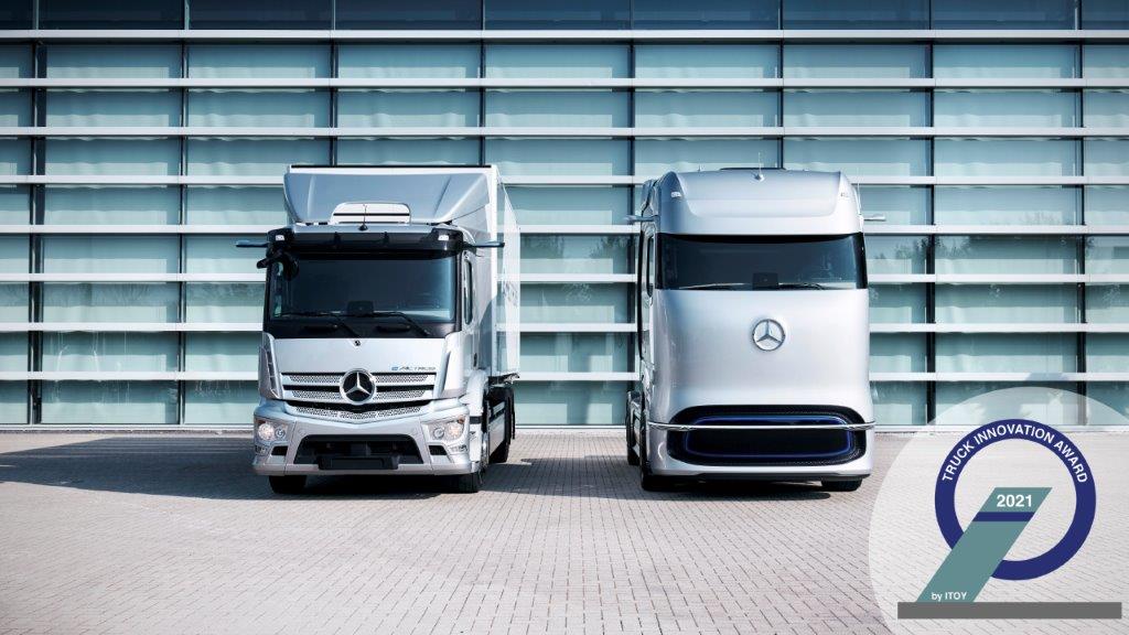 Les camions électriques Mercedes récompensés