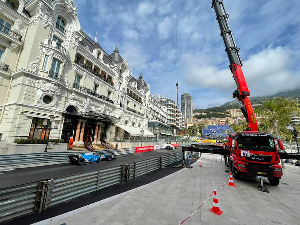 Alpes Azur Levage sur le Grand Prix de Monaco
