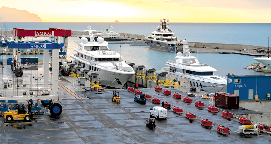 Enerpac fournit un système pour la manutention de yachts jusqu’à 4000 tonnes
