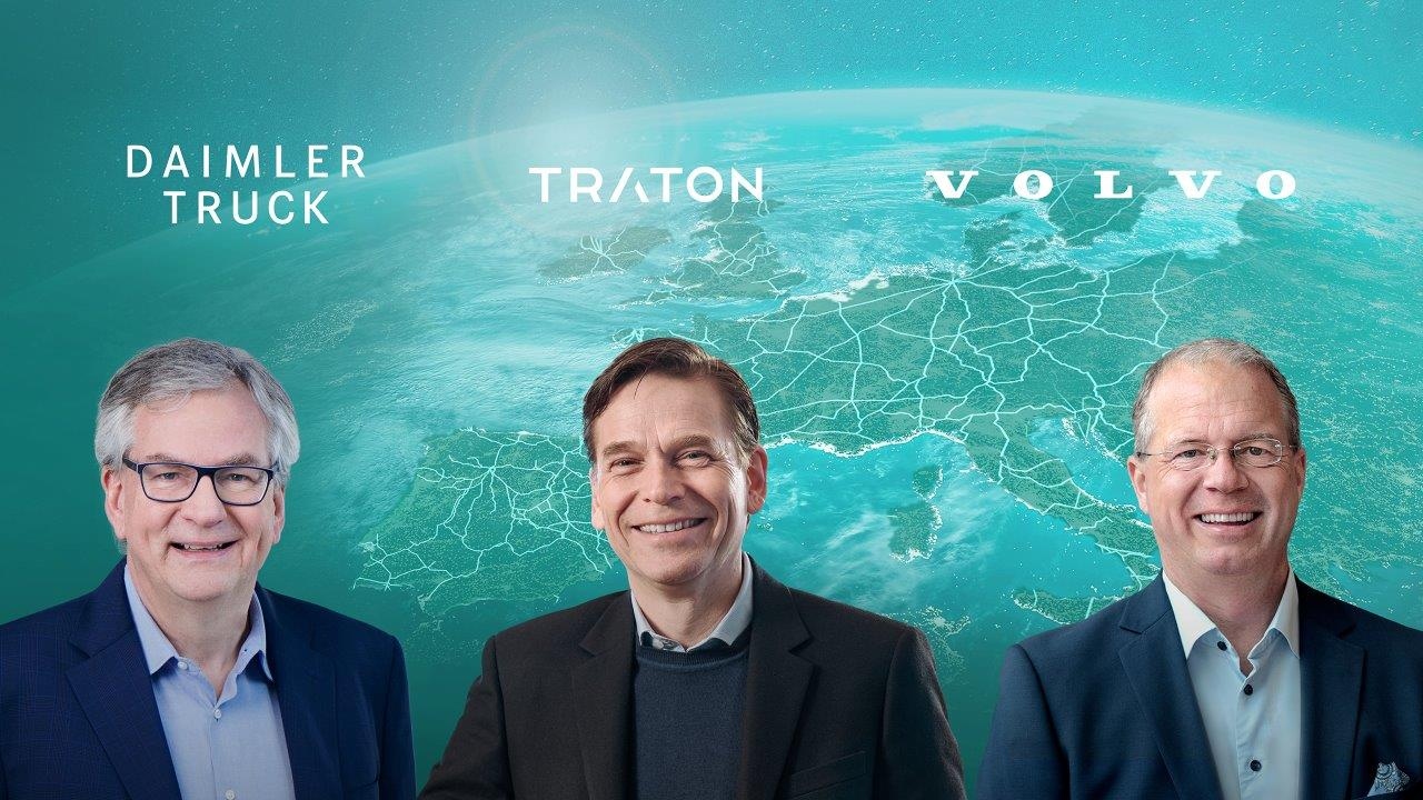 Daimler, Traton et Volvo s’associent pour développer un réseau de recharge électrique européen