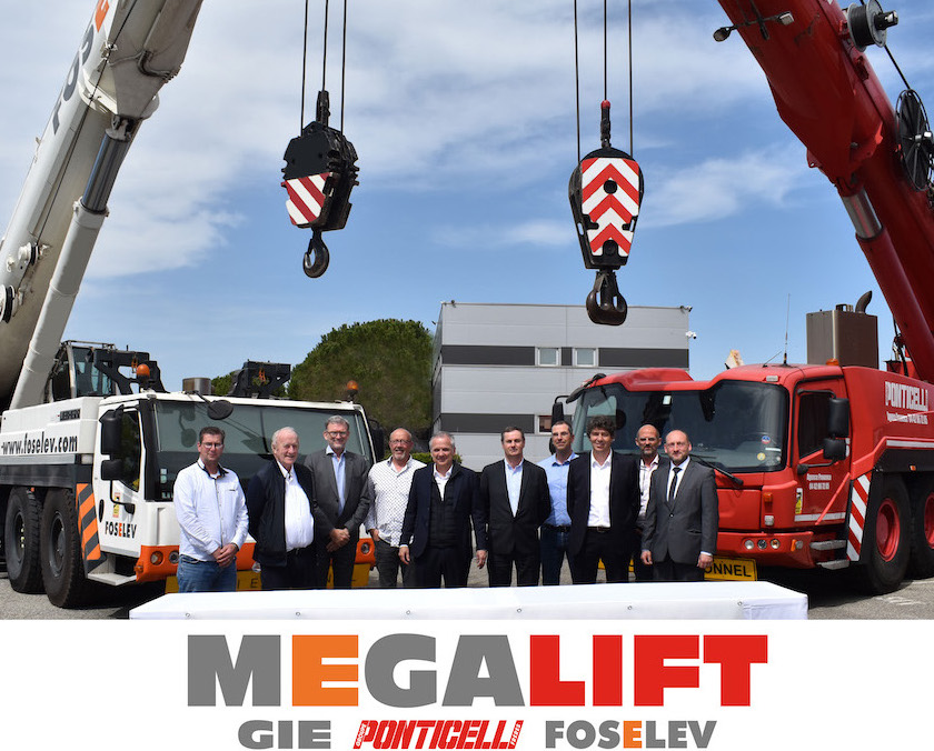 Foselev et Ponticelli créent le GIE Megalift pour le levage lourd