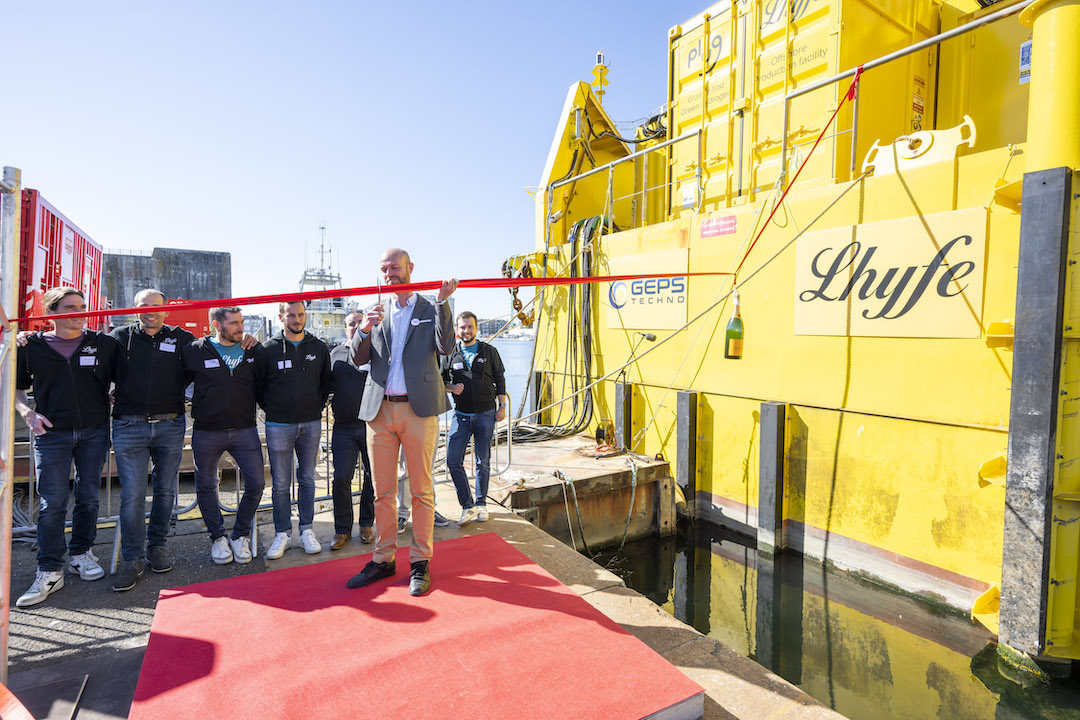 Le premier site de production d’hydrogène renouvelable offshore au monde inauguré à St-Nazaire
