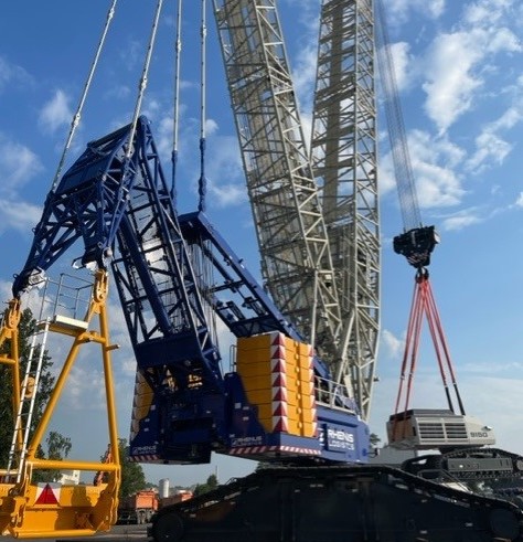 Rhenus installe une LR1800-1.0 sur le port de Colmar Neuf-Brisach