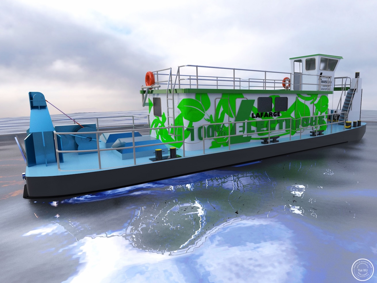 River transport: Lafarge converts its tug to batteries