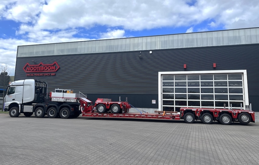 Couturier takes delivery of a new 6-axle Nooteboom 