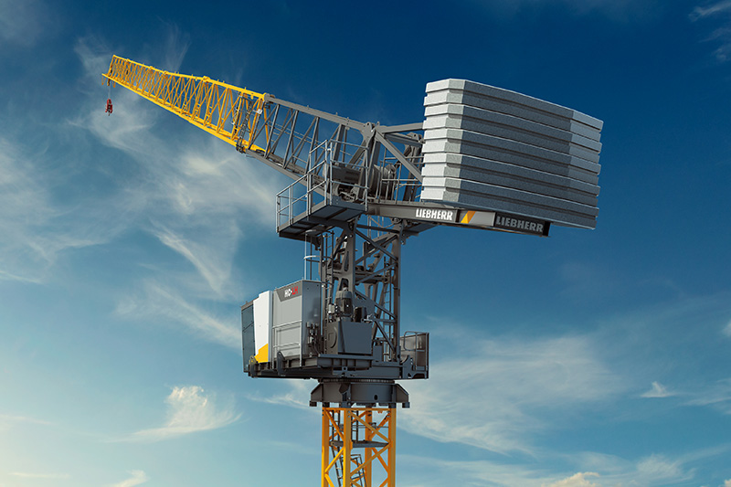 Tower cranes: a new Liebherr luffing jib
