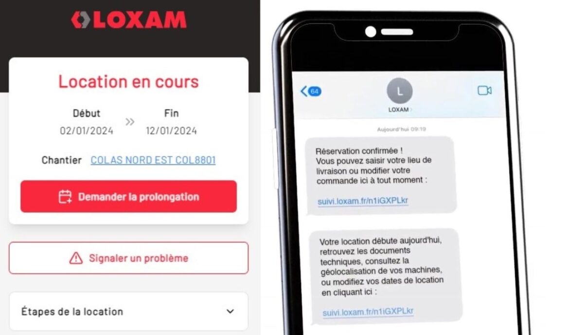 Loxam déploie le suivi de location par sms
