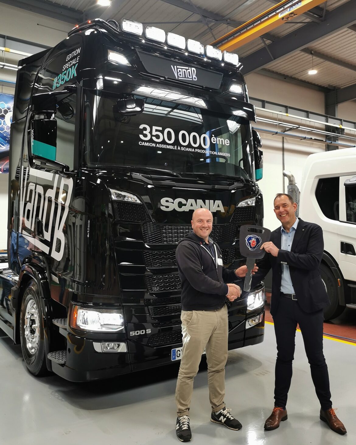 Scania passe le cap des 350 000 véhicules produits à Angers