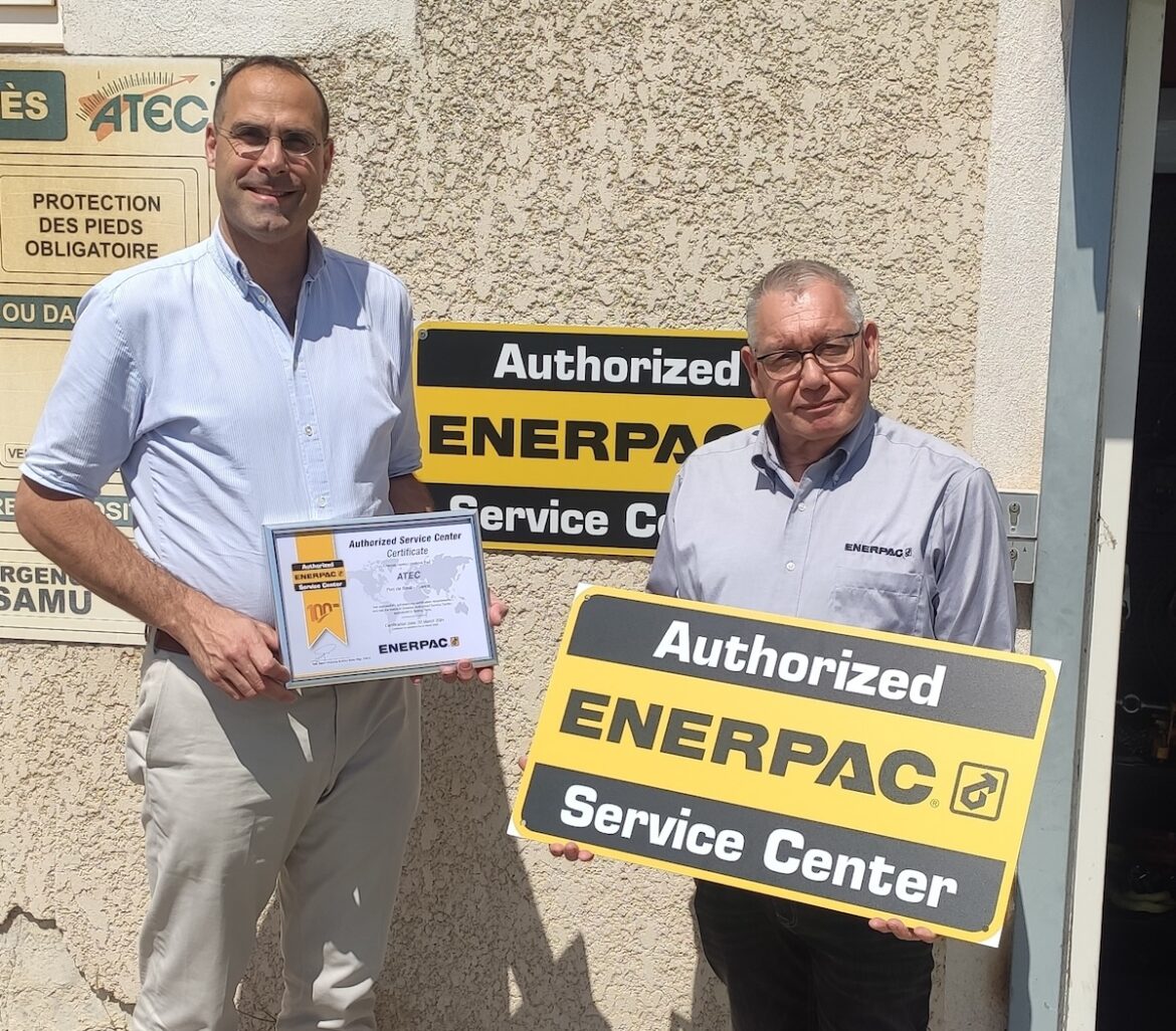 ATEC France,  100ème centre de service agréé Enerpac en Europe