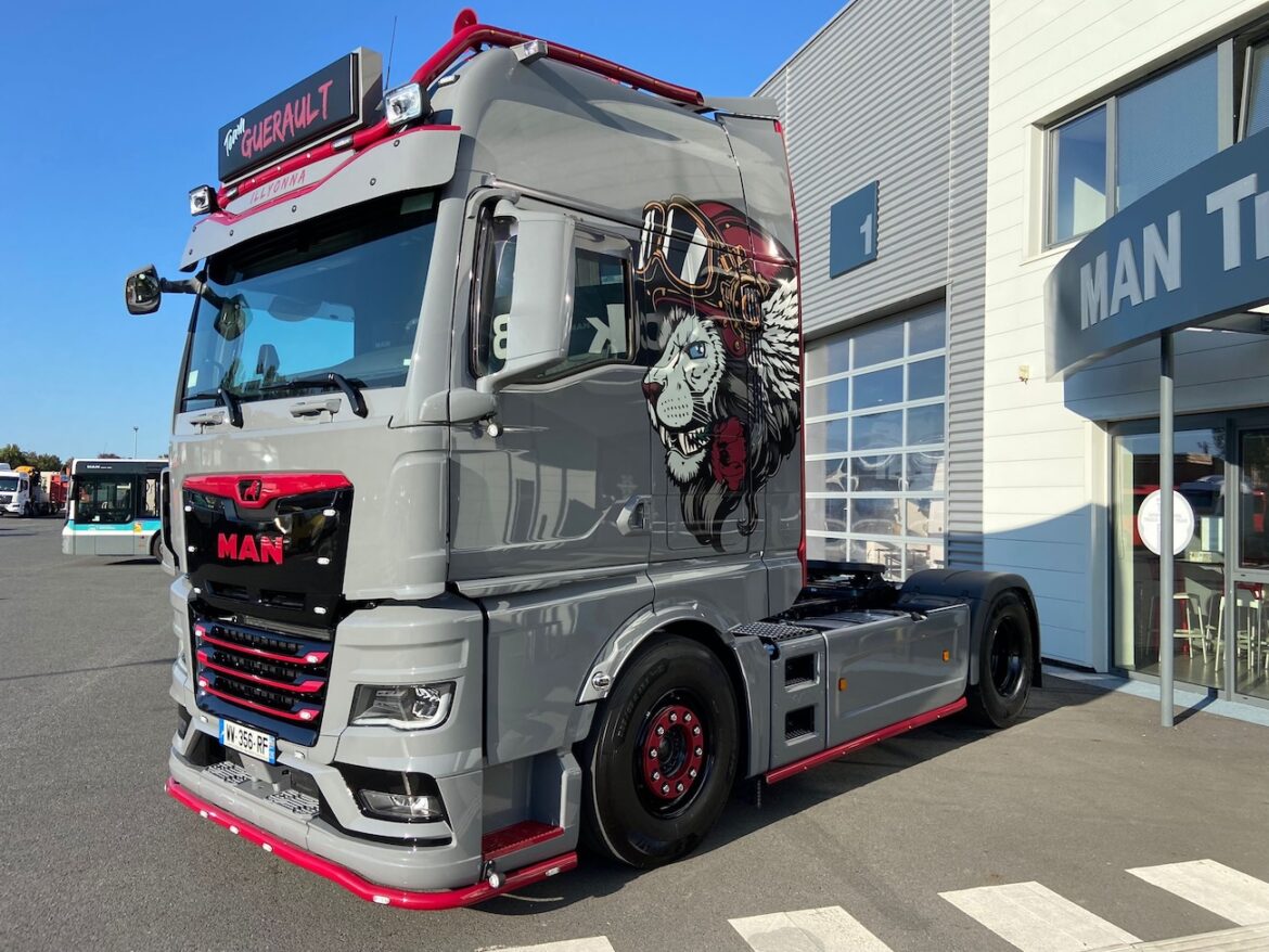 Un MAN TGX personnalisé pour les Transports Guérault 