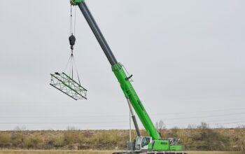 Sennebogen grue sur chenilles