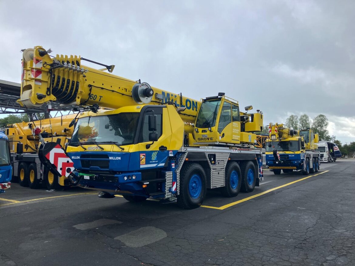 Deux nouvelles grues Grove rejoignent le parc Millon