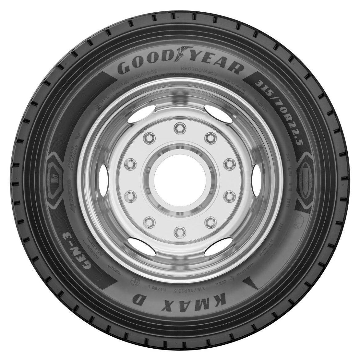 Goodyear lance son nouveau pneu poids lourd KMAX GEN-3