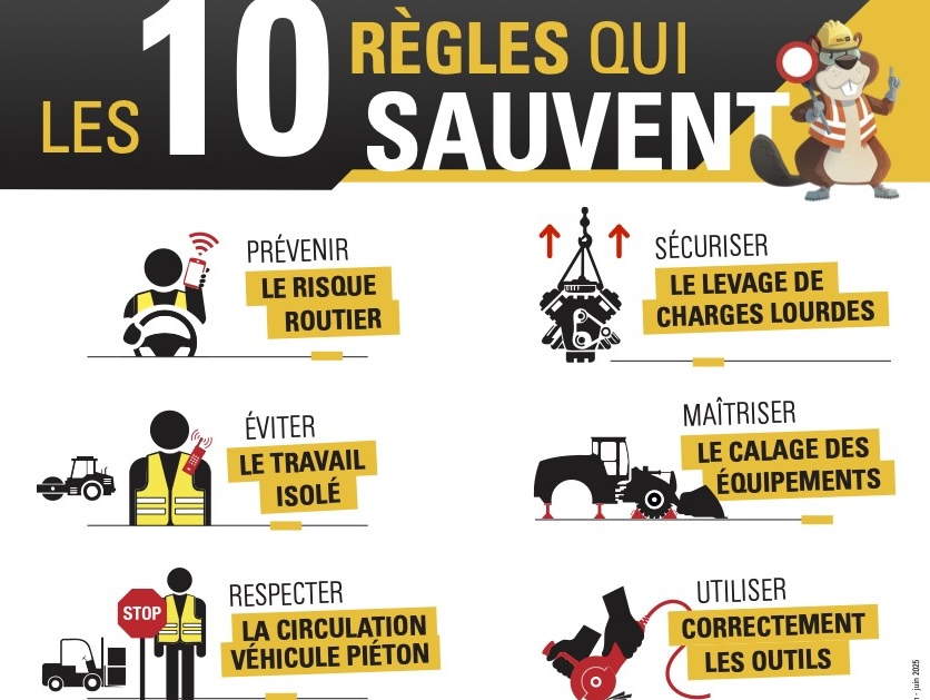 « 10 règles qui sauvent » : Bergerat Monnoyeur se mobilise pour la prévention 