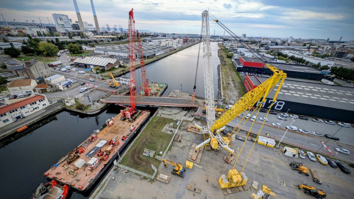 Remise en place du Pont V au port du Havre : un chantier d’envergure signé Mediaco Maxilift