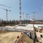 17 grues Potain à l’œuvre sur le futur quartier MIND à Milan