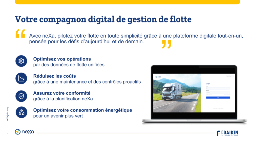 Fraikin accélère sa transformation digitale avec neXa, une nouvelle ère pour la gestion de flotte