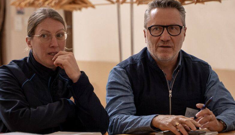 Rozenn Le Gall, Responsable ESG–QSE, et Pascal Meynard, Directeur général d’Accès Industrie