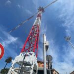 Une Potain MDT 389 L16 pour le nouvel hôpital Gaslini à Gênes