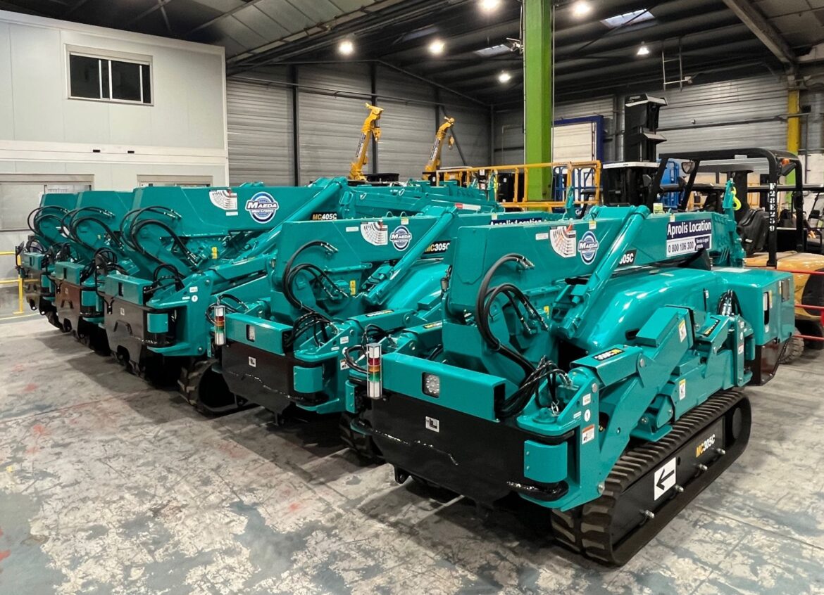 Aprolis renforce son parc avec 5 nouvelles mini-grues MAEDA !