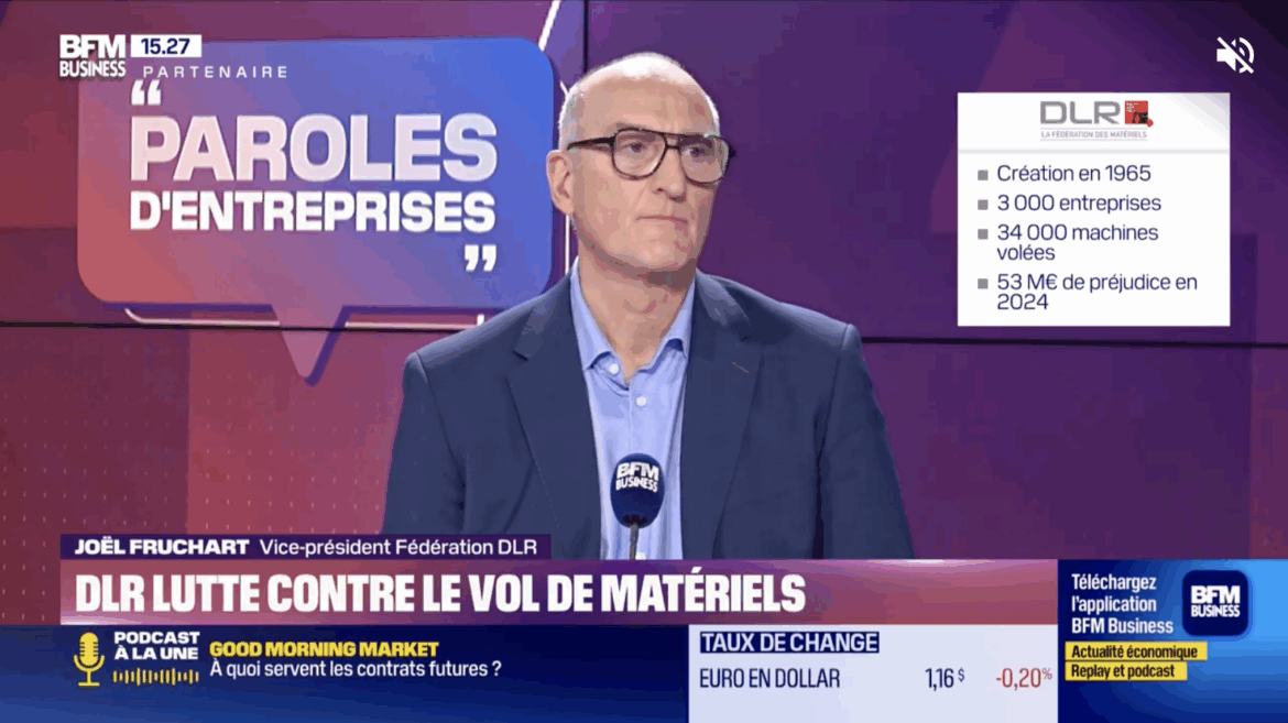 Vol de matériels : la Fédération DLR présente ses actions sur BFM Business