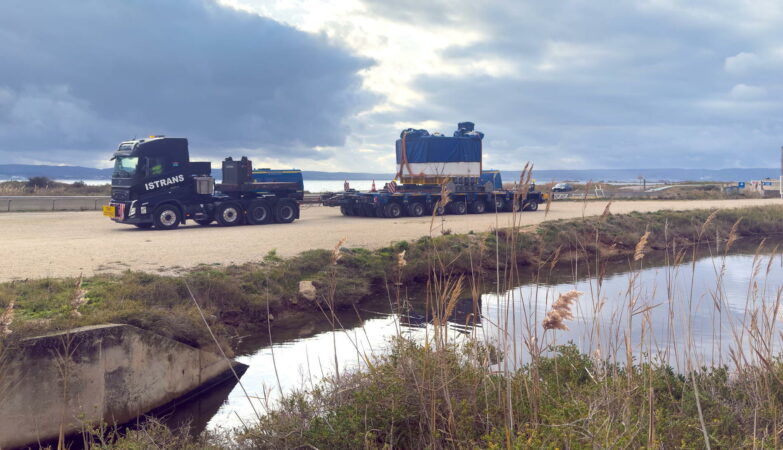 Un module de solénoïde de rechange convoyé par Istrans sur l’itinéraire ITER