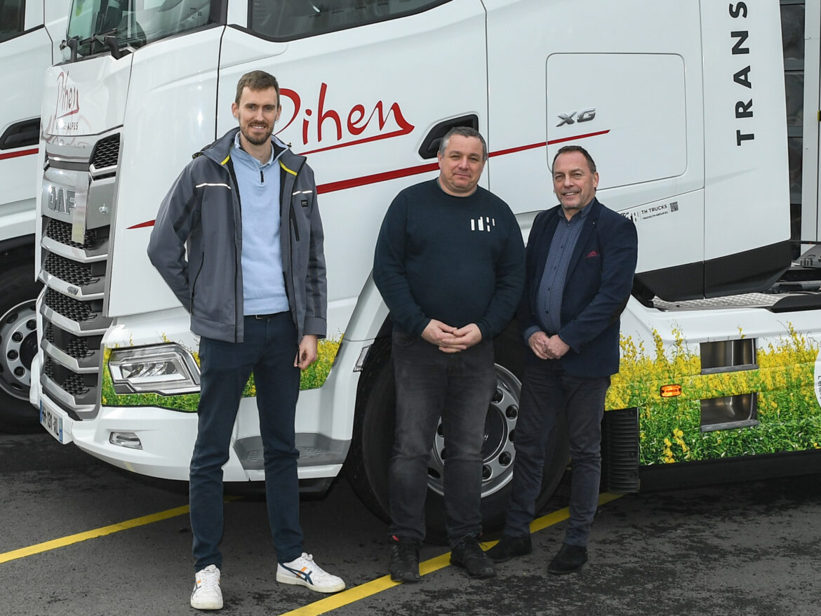 Transports Pihen réceptionne trois DAF FT XG 480 MY25 B100 et confirme son engagement bas carbone