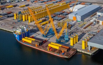 Levage lourd : Sarens réalise une opération en tandem de deux grues à anneau à Rotterdam