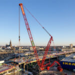 Liebherr LR 11000 a été mobilisée pour démonter un pont de la route fédérale B10