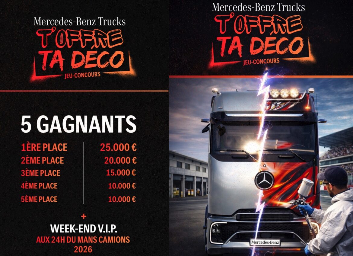 Mercedes-Benz Trucks lance un concours déco complètement fou !