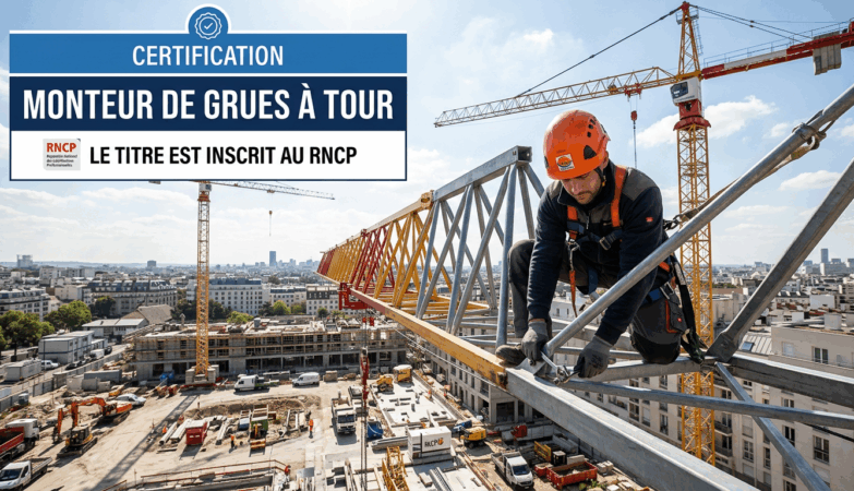 La Fédération DLR franchit une étape majeure : le titre de « Monteur de grues à tour » est désormais officiellement inscrit au RNCP !