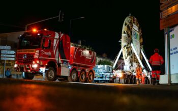 Capelle fait le show à Toulouse : un convoi de 11,10 mètres de haut et 200 pneus pour le tunnelier de la ligne C