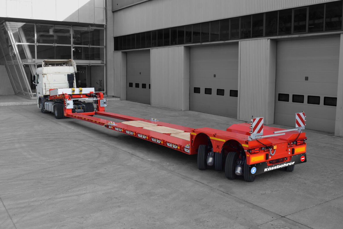 Kässbohrer dévoile un porte-engins à suspension pendulaire pensé pour la maniabilité et les charges lourdes