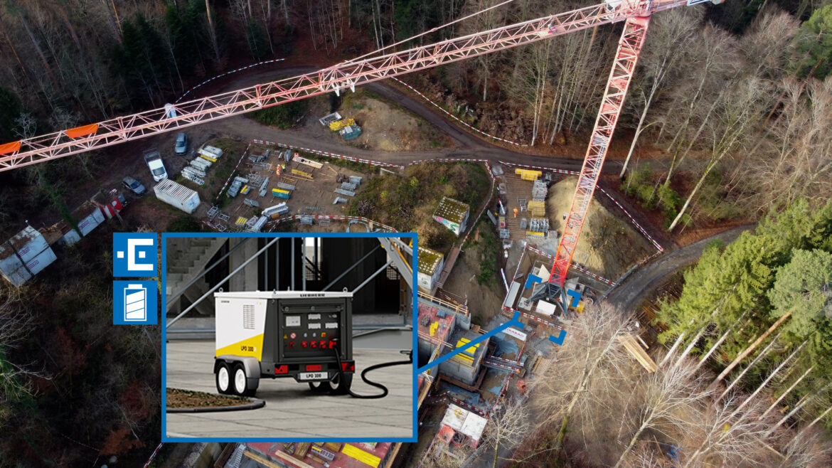 Stockage d’énergie mobile : Liebherr alimente un chantier stratégique de STRABAG près de Zurich