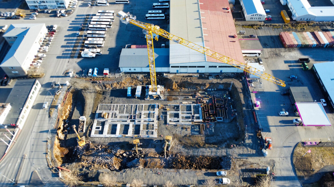 La première Potain MDT 489 en Islande révolutionne les méthodes de construction à Reykjavik