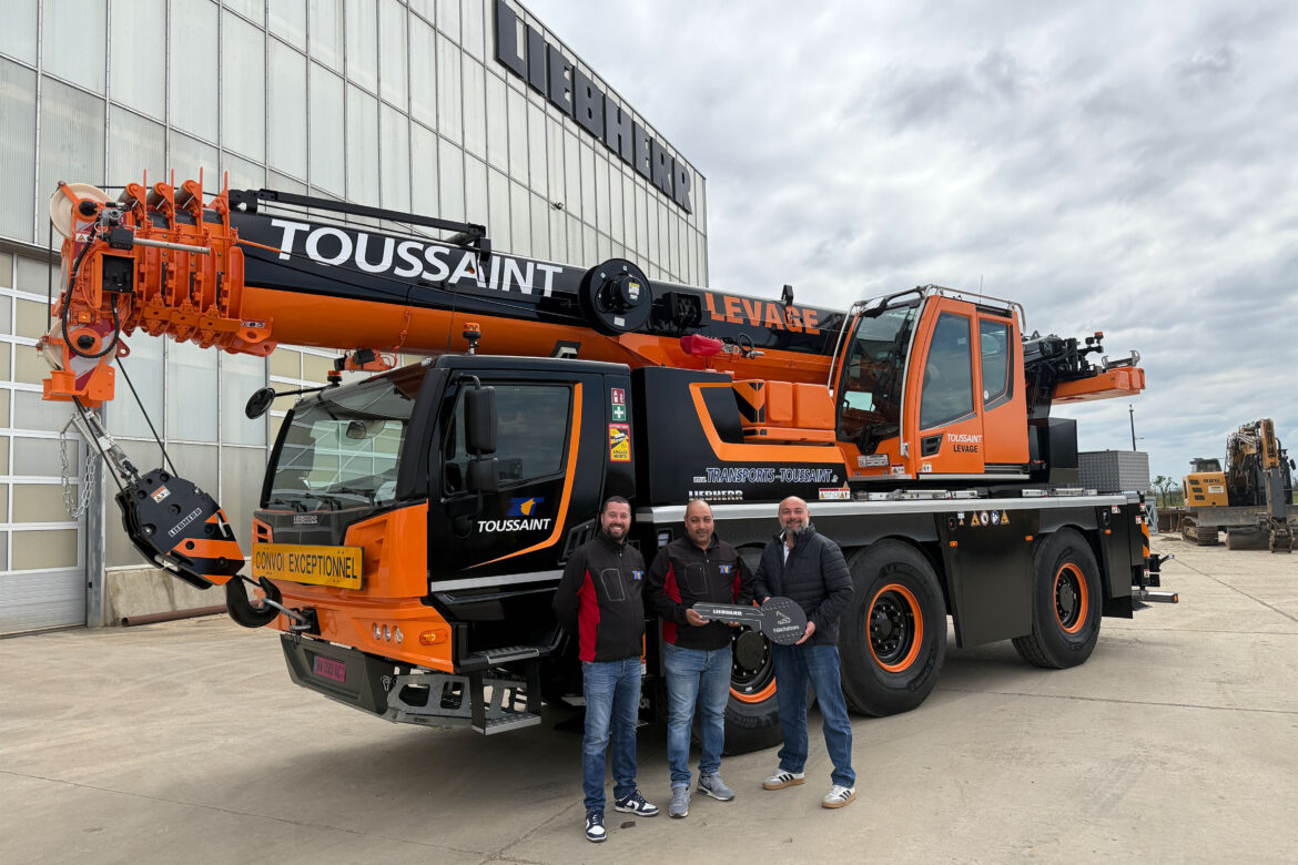 Les Transports Toussaint passent à la vitesse supérieure avec la Liebherr LTM 1055-3.3