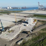 Dunkerque : Spie batignolles lance la construction du futur terminal à conteneurs