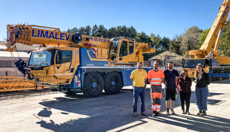 Limalev réceptionne l'une des premières LTM 1055-3.3 Liebherr de France