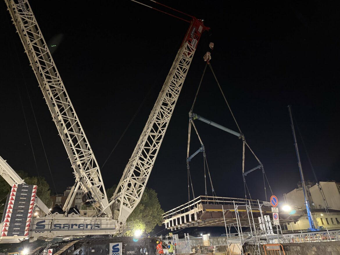 Sarens relève un défi XXL à Florence avec le remplacement du Ponte al Pino