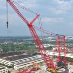 SANY frappe fort avec une grue sur chenilles de 250 000 t.m pour le nucléaire