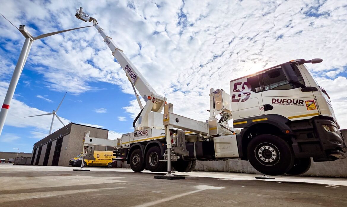 Groupe Dufour : 48 mètres de hauteur pour sa nouvelle Palfinger P480