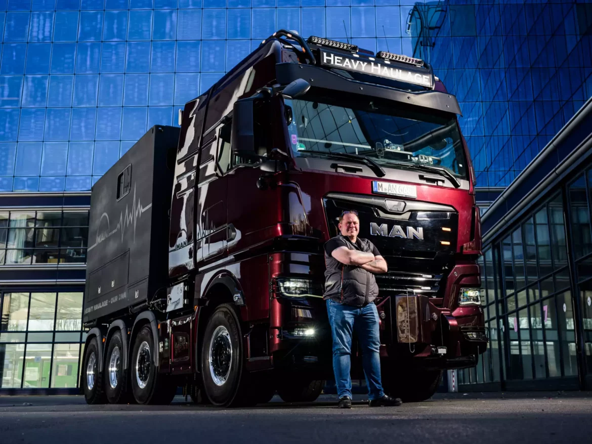 250 tonnes, un magnifique MAN et une passion XXL : Steffen Richter a le transport exceptionnel dans le sang