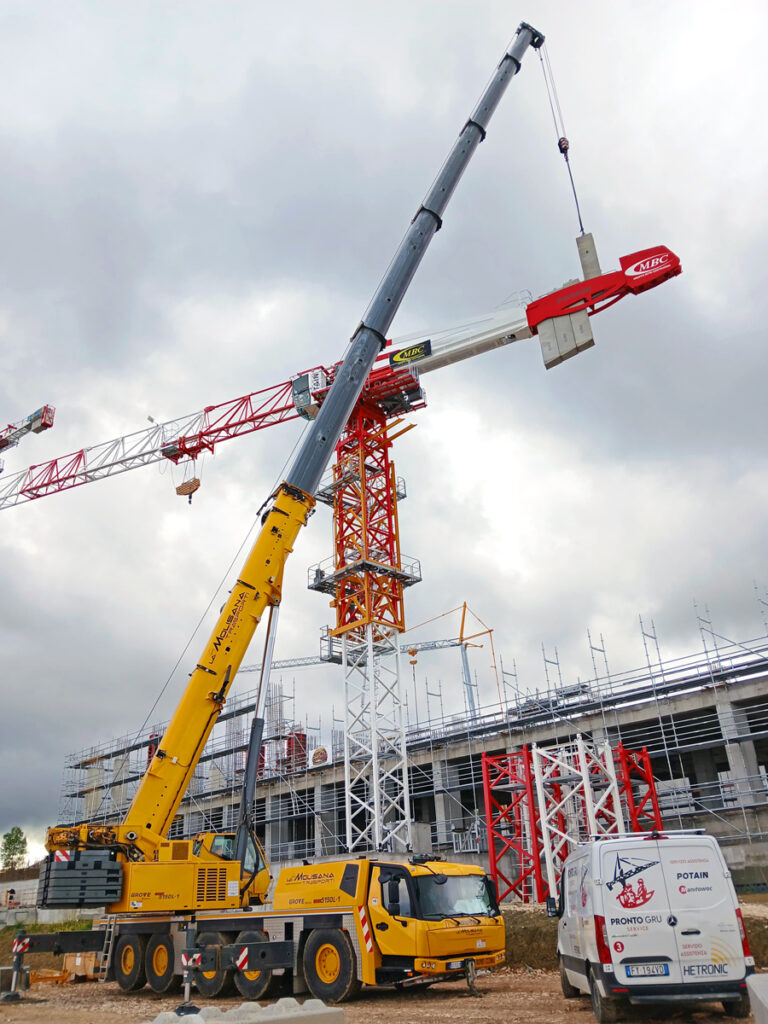 Potain et Grove au cœur d’un chantier agroalimentaire de 30 M€ en Italie