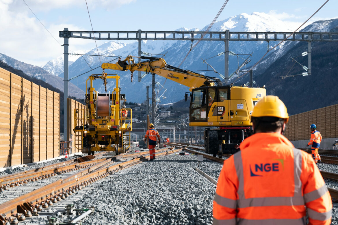 Lyon-Turin : 3 ans de chantier, 12 km de voies ferrées… NGE remet le train en marche